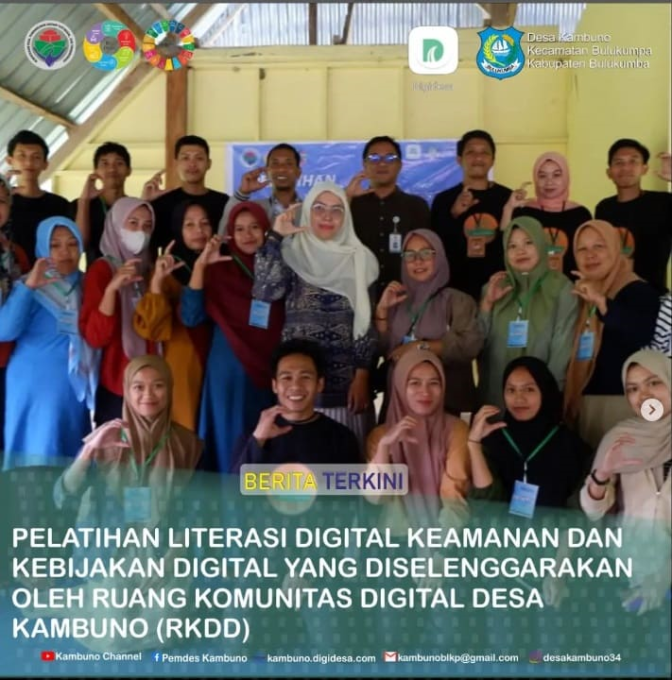 RKDD Desa Kambuno Pelatihan Literasi Digital "Kebijakan dan Keamanan Digital"