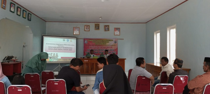 MUSYAWARAH PENETAPAN PERATURAN DESA TENTANG RKP DESA TAHUN 2025
